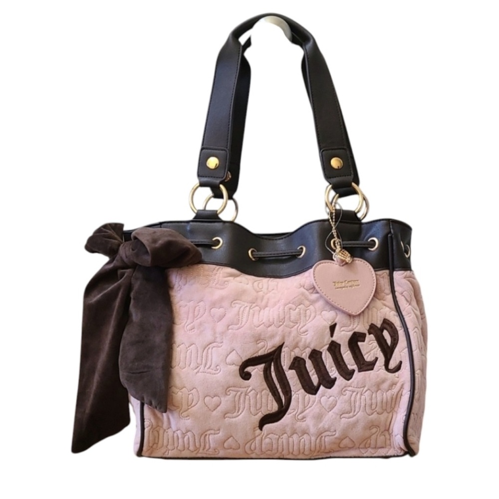 ❌SALE❌Juicy Couture Vintage Dreams Tote Daydreamer HTF dusty blush amd chocolate